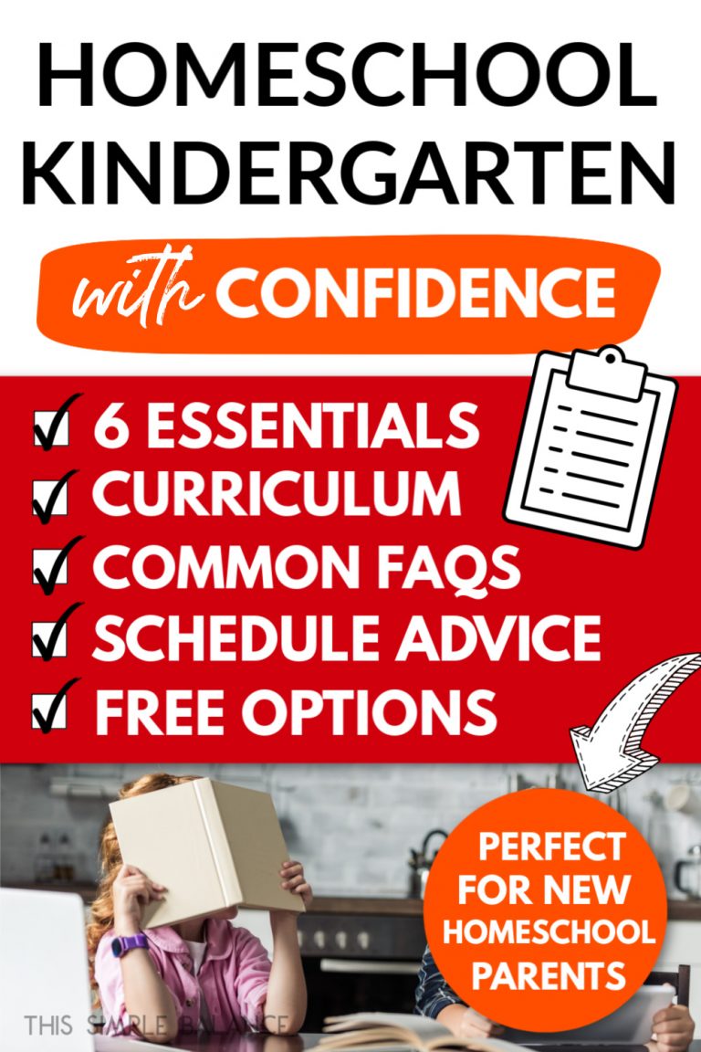 How To Homeschool Kindergarten: 6 Essentials For A Successful Year ...