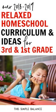 Our Relaxed Homeschool: 3rd Grade and 1st Grade {2018-2019} - This ...