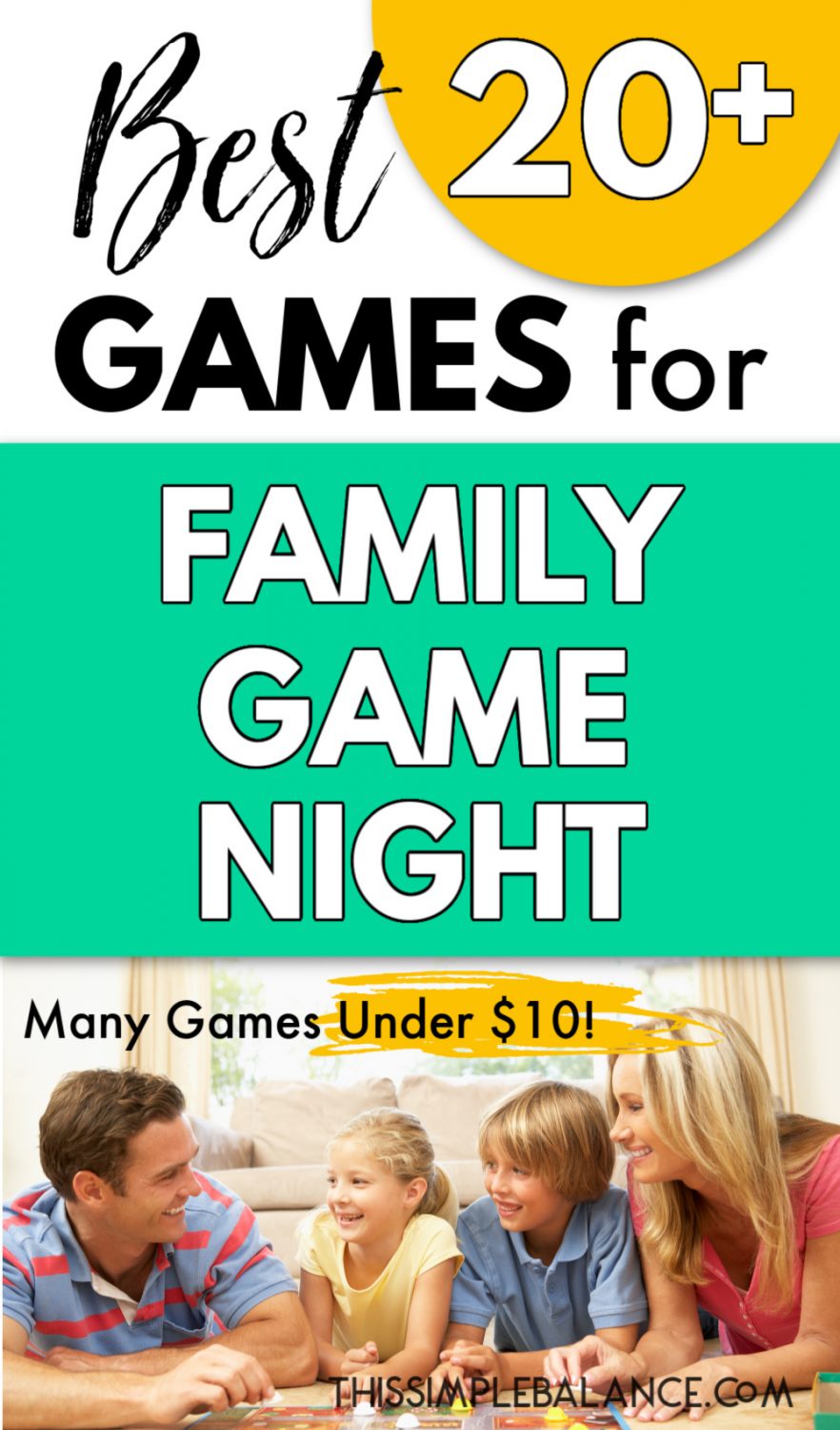 20+ Best Games for Family Game Night (that both kids AND adults will