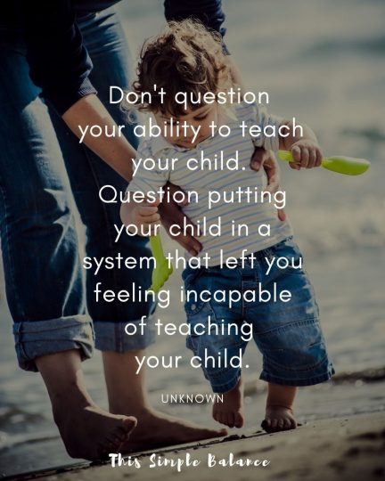 21 Unique Homeschool Quotes for Daily Inspiration - This Simple Balance