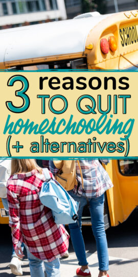 3 Good Reasons To Quit Homeschooling Guilt-Free (+ Alternatives) - This ...